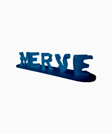 Çift İsim Yazılı Neon Gece Işığı Fosforlu Mavi